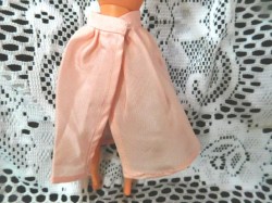 satin pink wrap skirt no id bk